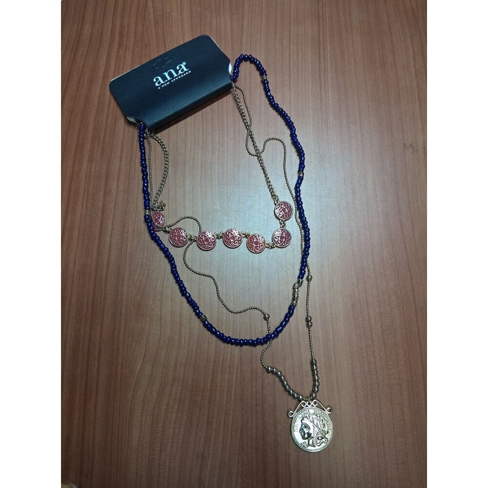 NWT A.N.A. Layered Necklace Boho Business Casual Y2K Office Preppy AF3